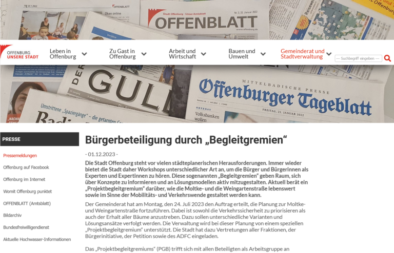Read more about the article Wo Bürger gehört werden