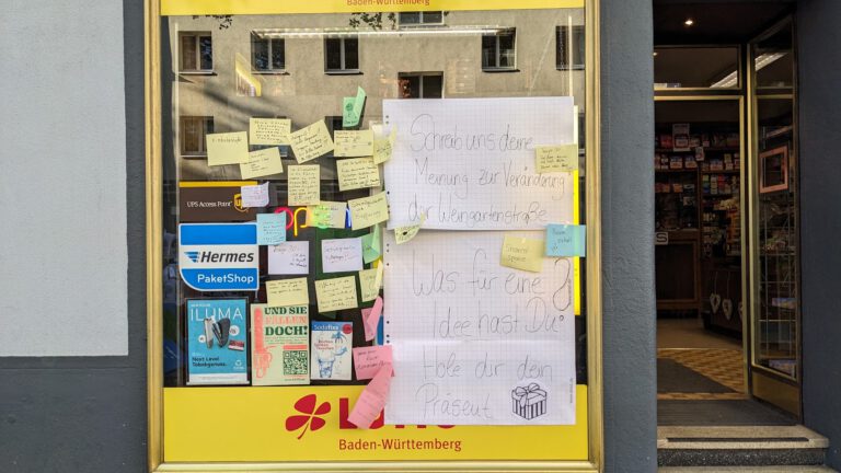 Read more about the article Was wünschen sich die Menschen für die Weingartenstraße?