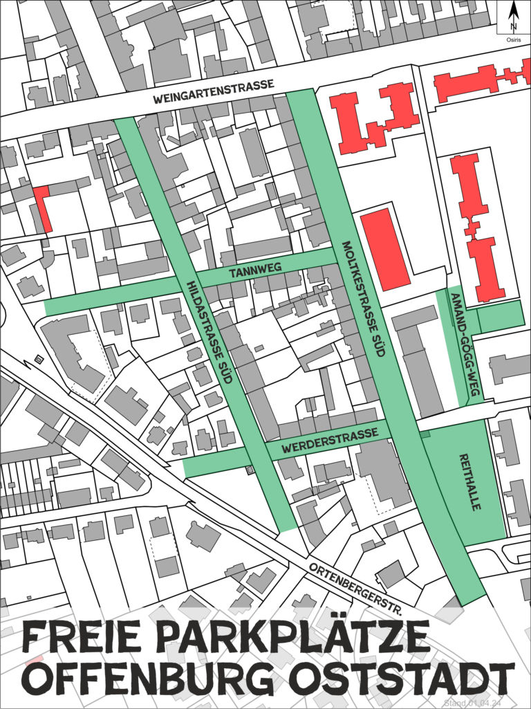 Mehr über den Artikel erfahren Freie Parkplätze im Quartier Moltkestraße Süd