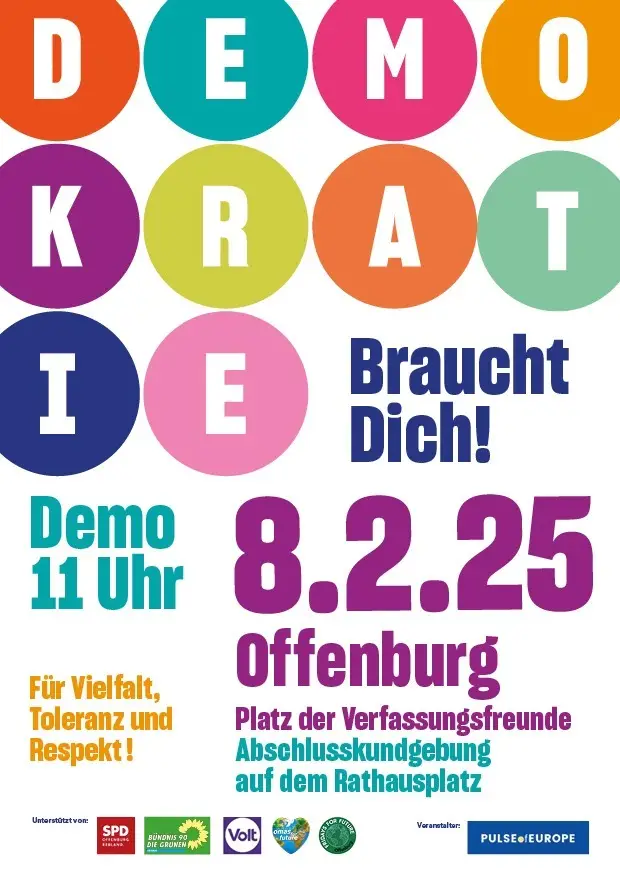 Mehr über den Artikel erfahren DEMO: Demokratie braucht dich
