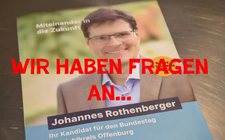 Mehr über den Artikel erfahren Offener Brief an Johannes Rothenberger – CDU-Kandidat für unseren Wahlkreis