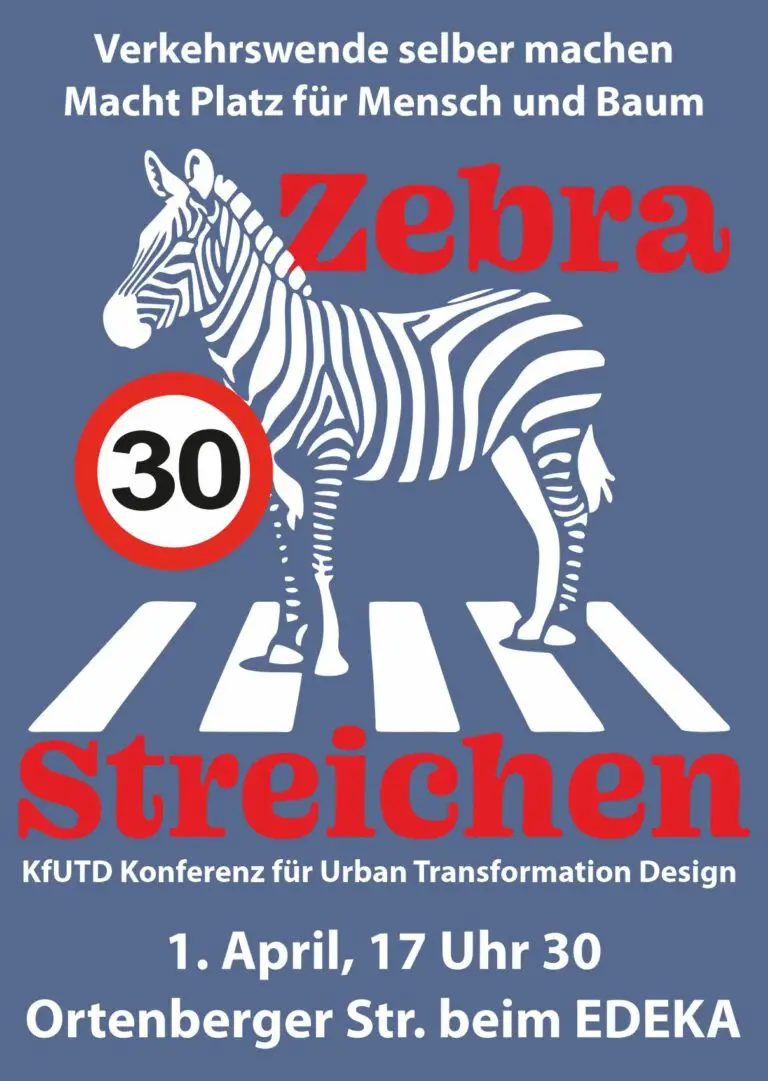 Mehr über den Artikel erfahren Zebrastreichen – 1. April – Ortenbergerstraße / EDEKA