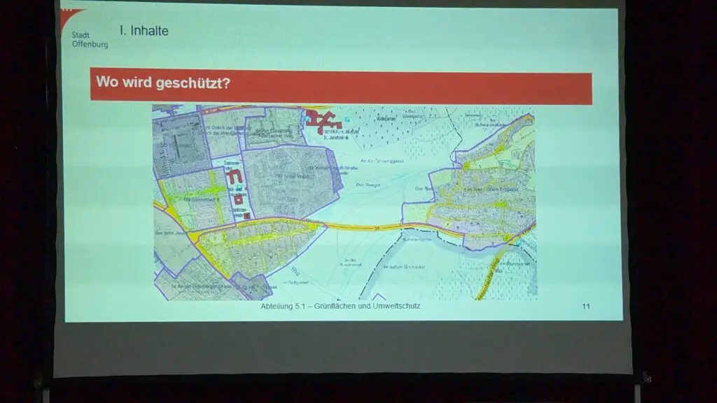 Beispiel für den Geltungsbereich der Baumschutzsatzung für Offenburg