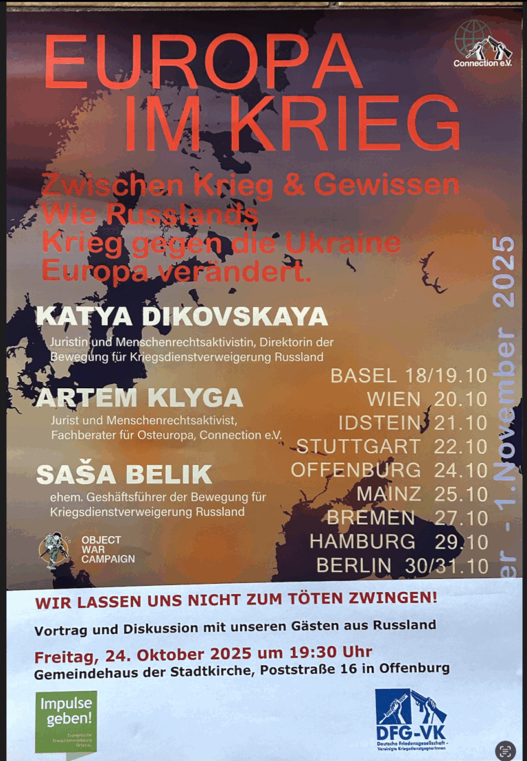 Mehr über den Artikel erfahren Europa im Krieg – Zwischen Krieg & Gewissen