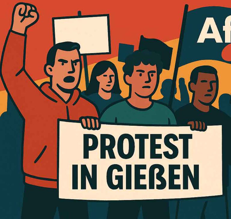Mehr über den Artikel erfahren Gießen verbannt den Protest – aber nicht die Rechten: Was läuft hier schief?