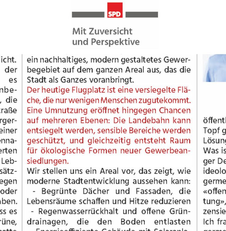 Mehr über den Artikel erfahren Flugplatz Offenburg: Wie die SPD aus einer Magerwiese eine Betonfläche macht