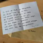 Ein Gedicht im Briefkasten