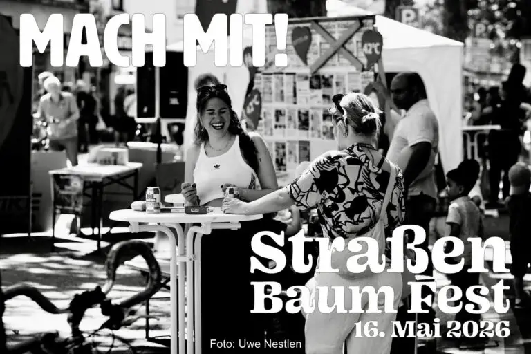 Mehr über den Artikel erfahren Das Straßen-Baum-Fest lädt ein offene Räume zum Leben zu erwecken