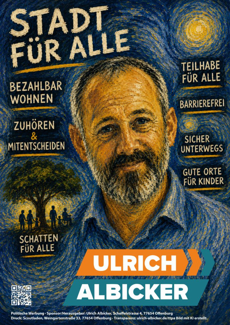 Mehr über den Artikel erfahren Stadt für alle: Ein Wahlplakat, das sich etwas traut
