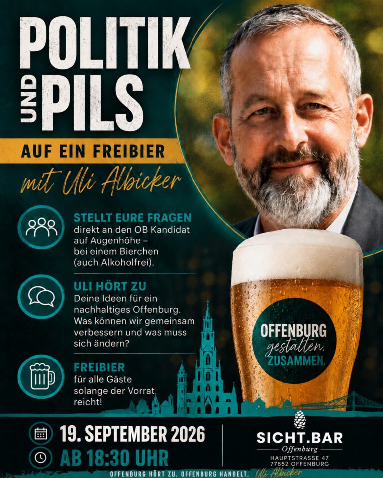 Mehr über den Artikel erfahren Politik und Pils – auf ein Freibier mit Uli Albicker